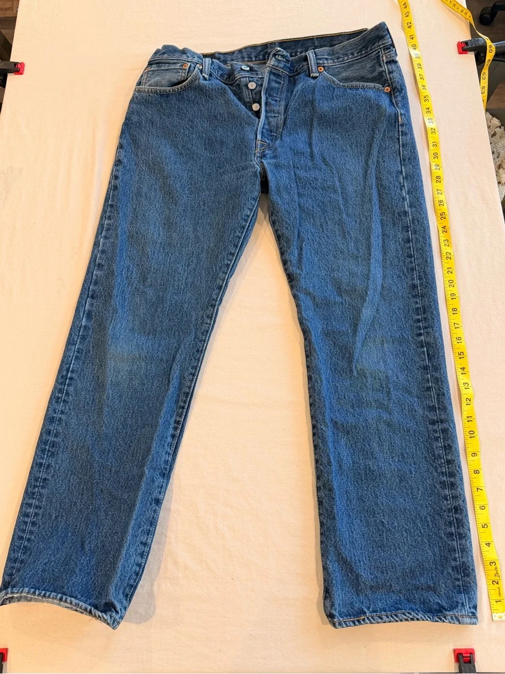 Levi's Relaxed Fit Blue Denim Jeans 501